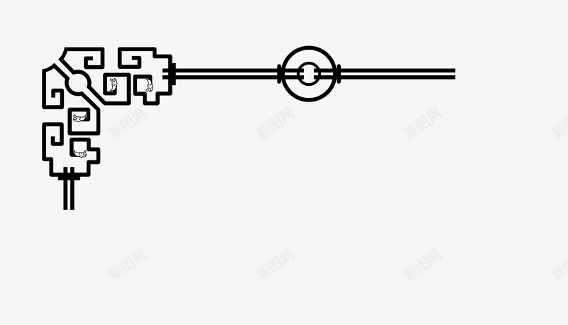 边框png免抠素材_新图网 https://ixintu.com 中式边框 装饰边框 边框纹样 黑色