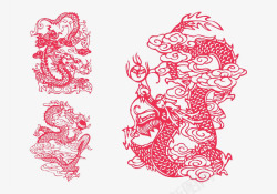中式吉祥图案龙素材