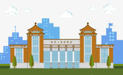 江南古典房屋效果图建筑房屋图标高清图片