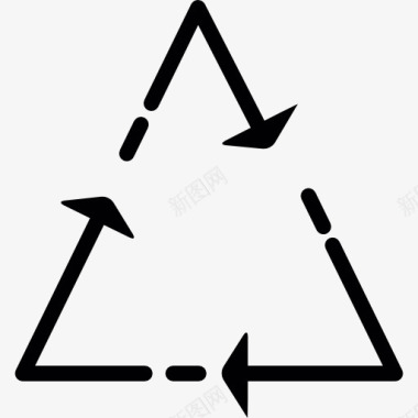 三角回收标志图标图标