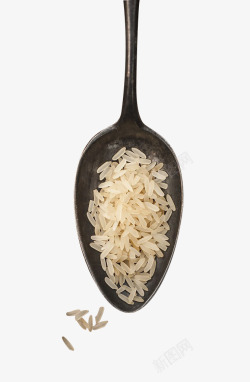勺子大米素材