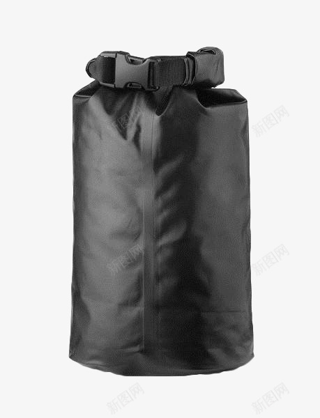 黑色油布水桶包装袋png免抠素材_新图网 https://ixintu.com 包装袋 束口袋 水桶袋 空白包装袋 袋子 黑色油布袋