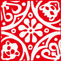 中国风格封面中式红色花纹边框矢量图高清图片