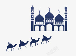 骆驼和城堡素材