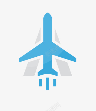 飞机滑行logo图标图标