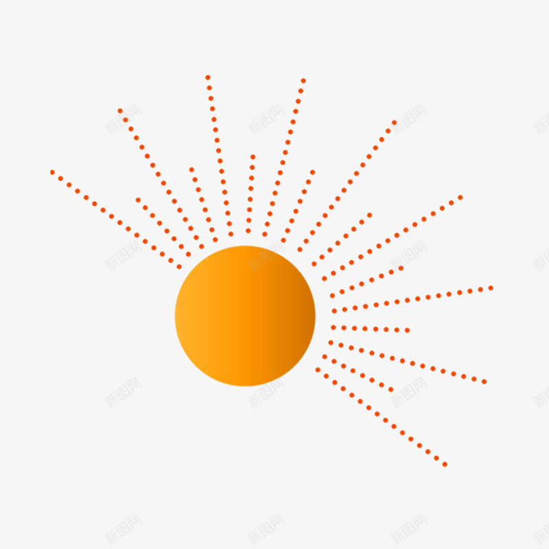 圆点辐射光芒png免抠素材_新图网 https://ixintu.com 圆点 太阳 照耀 绘画