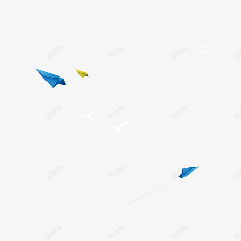 蓝色纸飞机png免抠素材_新图网 https://ixintu.com 三角形 创意 商务 折叠 科技 纸飞机 纸飞机图案 蓝色 起飞 飞翔
