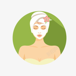 韩国皮肤管理健康女性皮肤管理矢量图高清图片