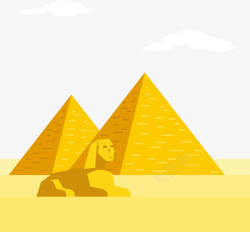 古埃及法老埃及金字塔矢量图高清图片