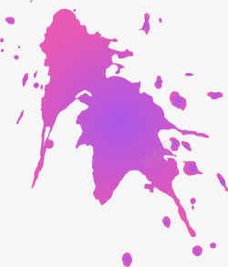 抽象紫色水渍素材