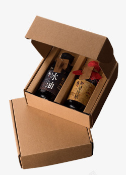 礼品酱油瓶纸盒包装酱油高清图片