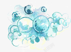 水墨气泡唯美梦幻手绘气泡高清图片