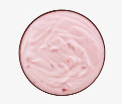 粉红色营养食品酸奶实物素材