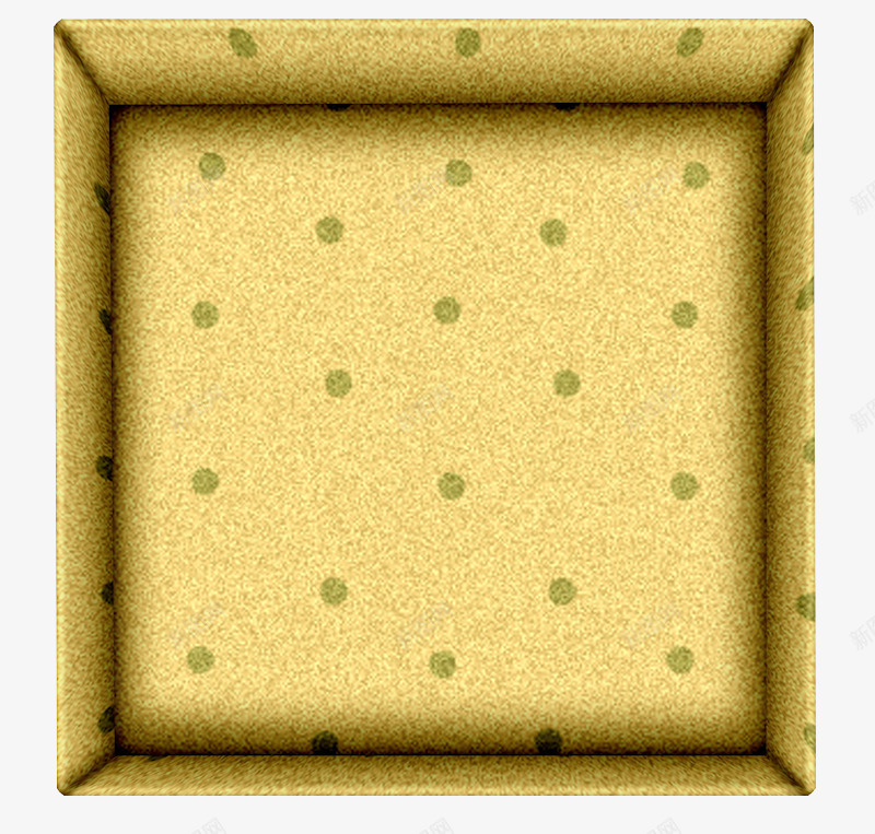 盒子立体图png免抠素材_新图网 https://ixintu.com 四方盒子 圆点 手绘 立体 纸质 绿色