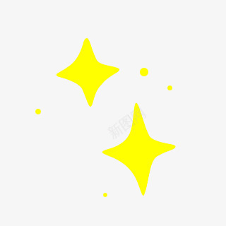 黄色卡通星星创意圆点png免抠素材_新图网 https://ixintu.com 创意 卡通 圆点 星星 黄色