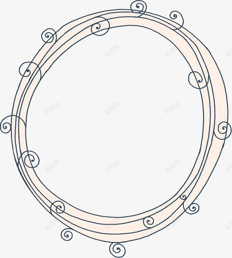 可爱小清新装饰海报装饰圆环png免抠素材_新图网 https://ixintu.com PPT模板设计 卡通装饰 圆环 封面设计 小清新插画 广告设计 文艺风装饰图案 海报设计