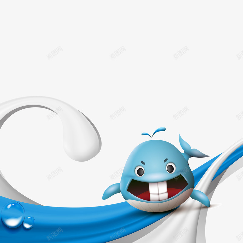 海洋牙刷包装png免抠素材_新图网 https://ixintu.com 健康 儿童 吃东西 海洋 牙刷包装 牙齿 美白 蓝色