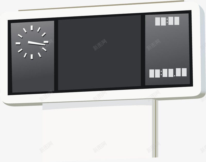 计分器效果图矢量图ai免抠素材_新图网 https://ixintu.com 时钟 计分器 足球 矢量图