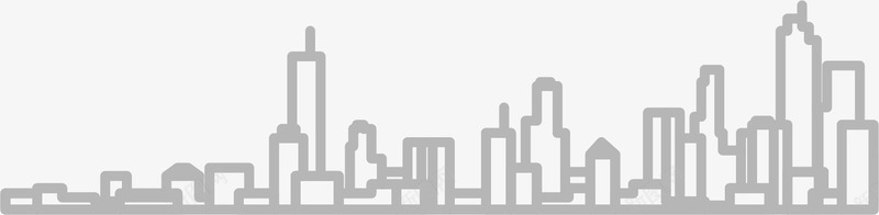 抽象城市矢量图图标ai_新图网 https://ixintu.com AI 城市 抽象 简笔画 矢量图