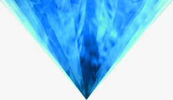 蓝色渐变的三角形素材