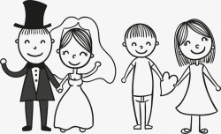 婚礼效果图卡通情侣高清图片