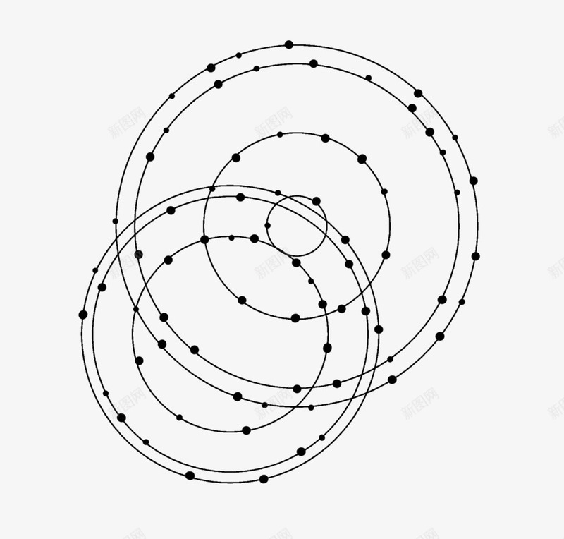 墨迹圆点线条圆形png免抠素材_新图网 https://ixintu.com 圆形 圆点 墨迹 线条