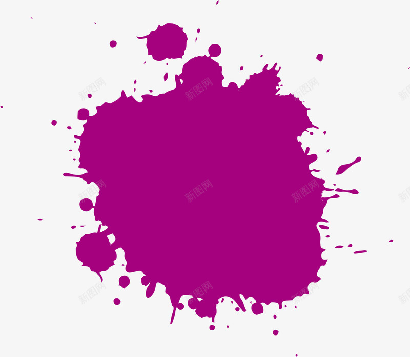 手绘紫色喷漆png免抠素材_新图网 https://ixintu.com 喷漆 圆点 小清新 手绘 抽象 水彩 简约 紫色