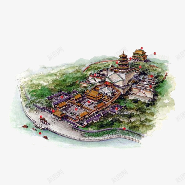 少林寺建筑png免抠素材_新图网 https://ixintu.com PNG 免抠 城堡 寺庙 少林寺 建筑