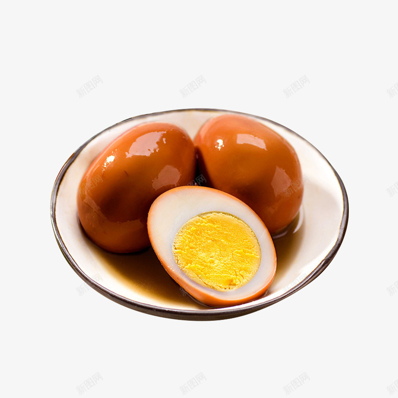一碟卤味鸡蛋png免抠素材_新图网 https://ixintu.com 中式甜品 中式美食 中式食品 美食设计 零食设计 餐饮设计 鸡蛋