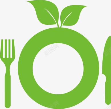 盘子中式餐饮logo矢量图图标图标