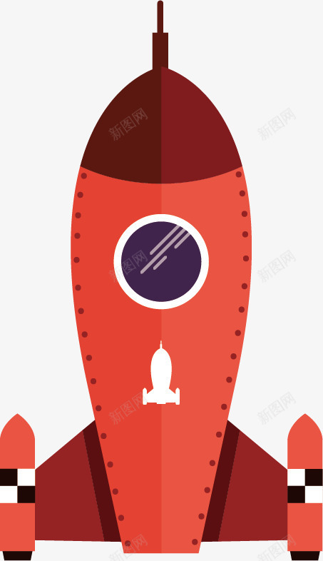 红色卡通导弹png免抠素材_新图网 https://ixintu.com 卡通 圆点 导弹矢量图 手绘 白色导弹 矢量导弹 科技 红色