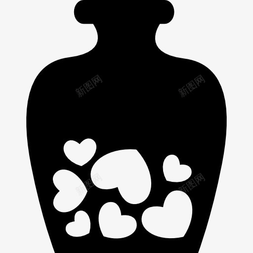 罐子里有爱心图标png_新图网 https://ixintu.com 形状 浪漫 爱 爱在空气中 符号 罐子
