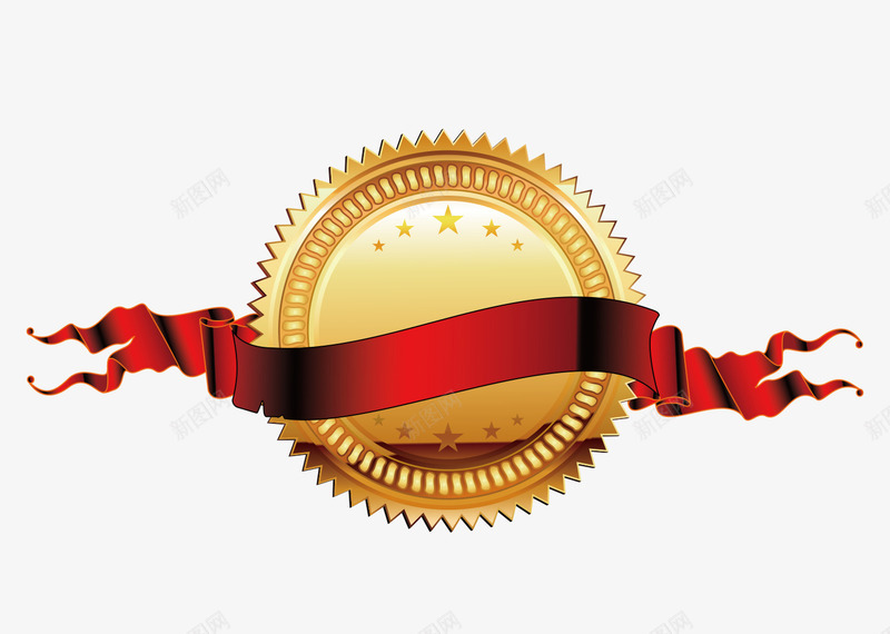 金牌标签png免抠素材_新图网 https://ixintu.com 效果图 标签 矢量素材 金牌