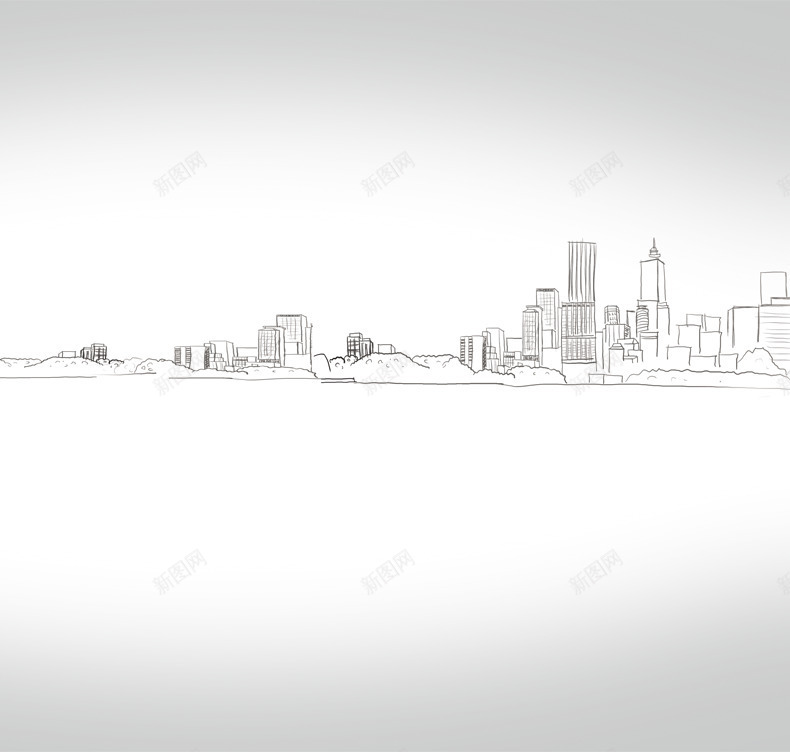 手绘合成素描城市建筑png免抠素材_新图网 https://ixintu.com 合成 城市 建筑 素描
