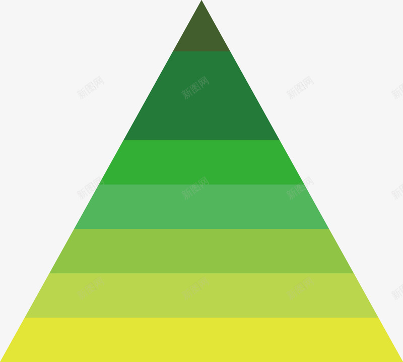 创意深绿色三角形统计数png免抠素材_新图网 https://ixintu.com 三角形 图表 数据 统计