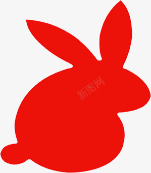 手绘红色兔子效果图png免抠素材_新图网 https://ixintu.com 兔子 效果图 红色