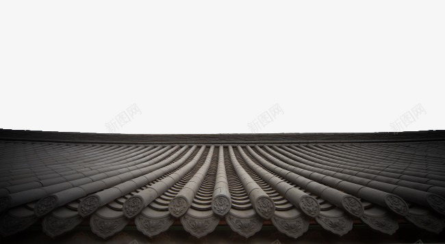 中国古代瓦片屋顶png免抠素材_新图网 https://ixintu.com 屋顶 建筑 瓦片