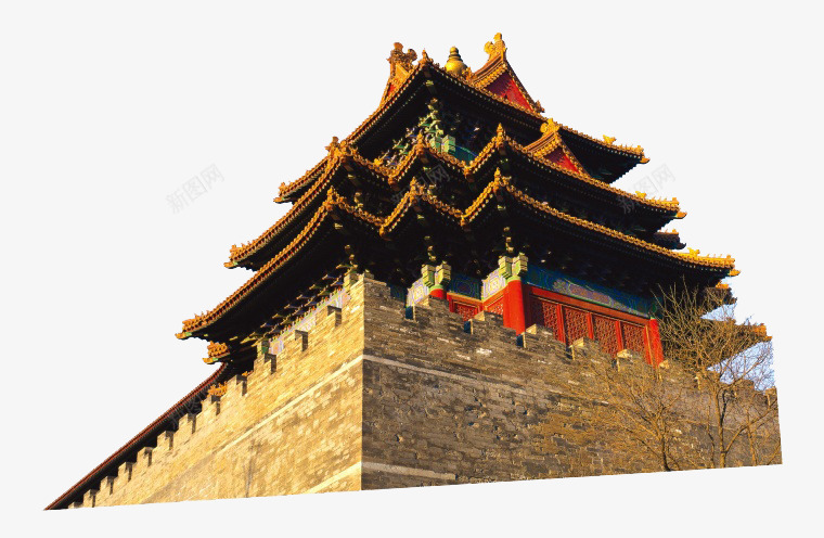 古典建筑png免抠素材_新图网 https://ixintu.com 中国风 中式建筑 古典建筑房顶 古建筑 房顶