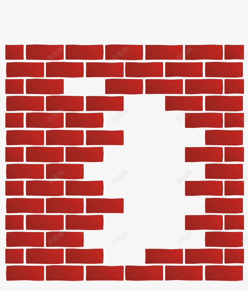 红色格子墙体建筑图png免抠素材_新图网 https://ixintu.com 中国红 中式 墙体 建筑 格子 格子窗 白色 红色 隔断