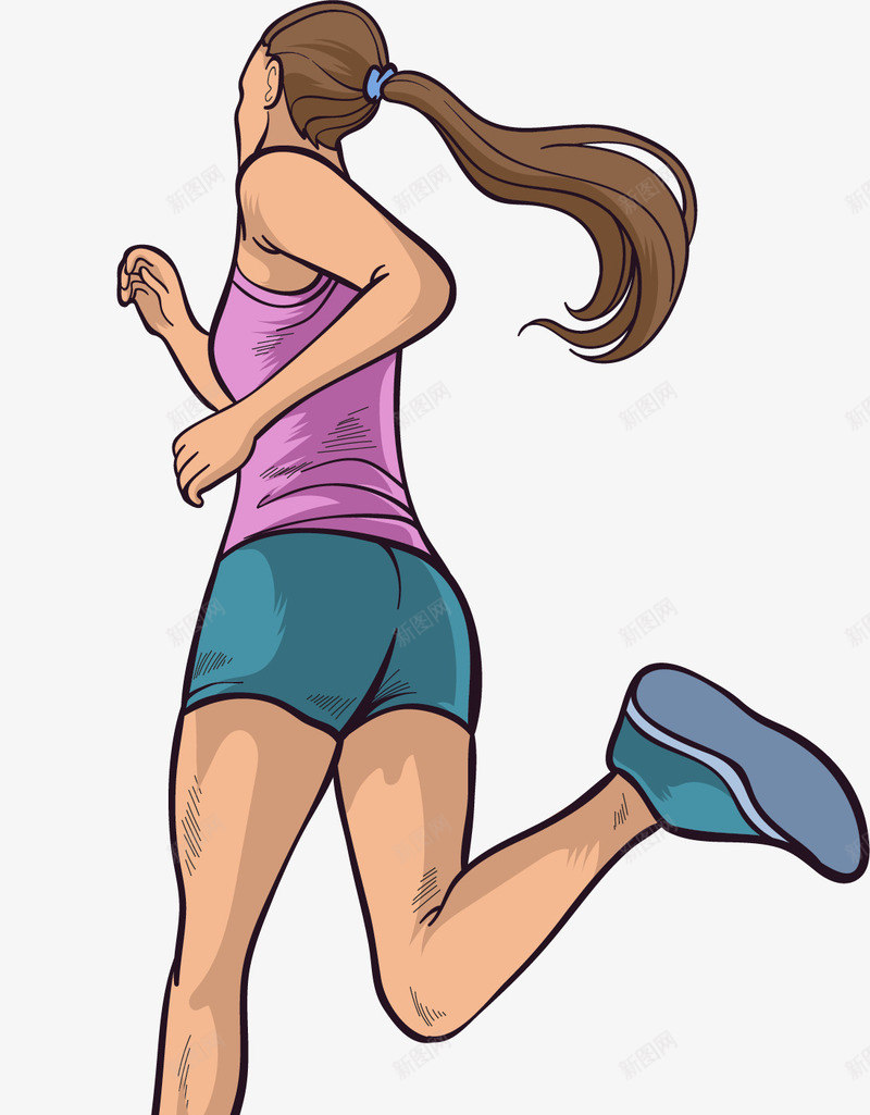 城市马拉松大赛png免抠素材_新图网 https://ixintu.com 半马大赛 矢量素材 肌肉女 跑步的女人 马拉松半程比赛