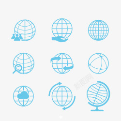 国际包装地球图标片高清图片