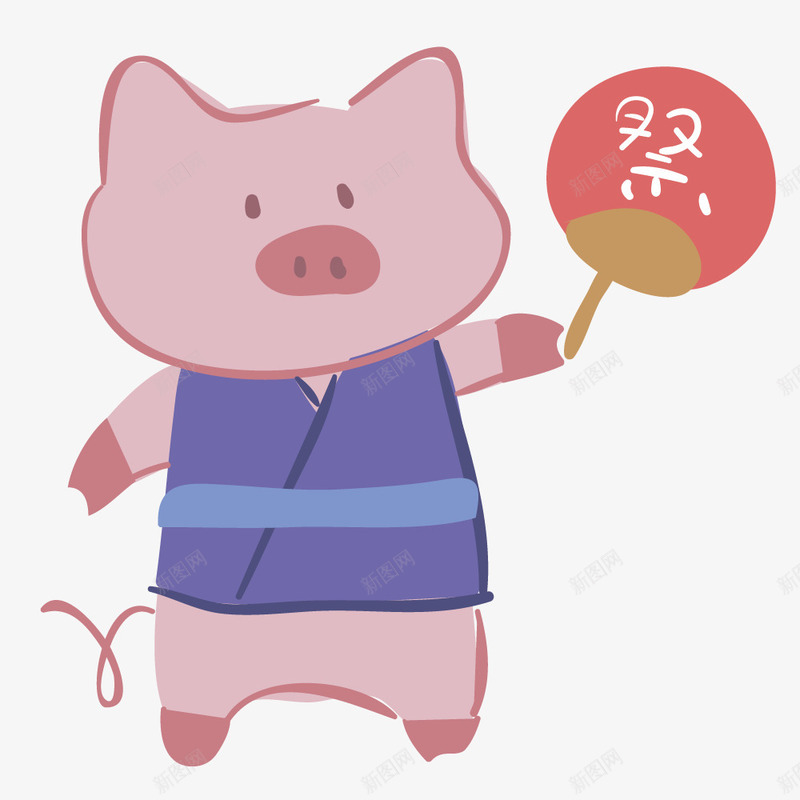 拿着棒棒糖的小猪png免抠素材_新图网 https://ixintu.com 免抠图 动物 卡通小猪 小猪 效果图 装饰图 装饰画