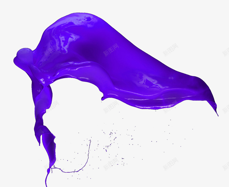 紫色油漆效果png免抠素材_新图网 https://ixintu.com 喷墨效果 油墨 紫色油漆效果图