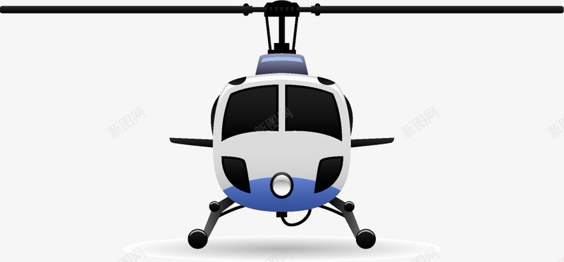 卡通版直升机装饰png免抠素材_新图网 https://ixintu.com 免抠图 效果图 直升机 装饰图 装饰画 飞机