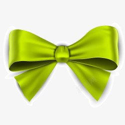 日常领结绿色蝴蝶结领结装饰矢量图高清图片