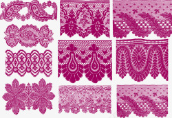 紫色宫廷花纹矢量图素材