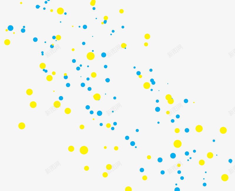 蓝黄圆点矢量图ai免抠素材_新图网 https://ixintu.com 圆圈 圆点 蓝黄 矢量图