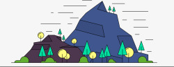 卡通悬浮岛卡通岩石山体矢量图高清图片