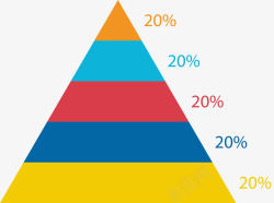 商务金字塔三角形商务数据分析高清图片