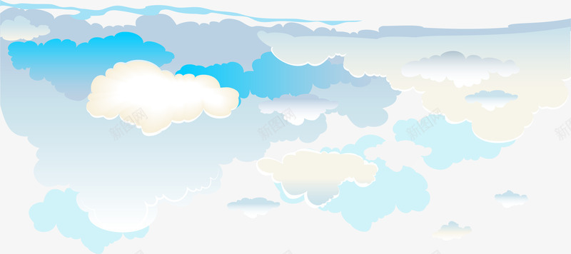 蓝色清新云层云朵png免抠素材_新图网 https://ixintu.com 云层 云朵 云海 免抠PNG 手绘 梦幻 清新 漂浮 简约 蓝色 装饰图案